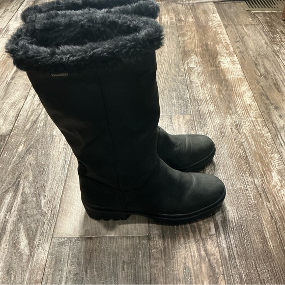 GEOX Women's Black Fur-Lined Boot Size 7 - Picture 10 of 16
